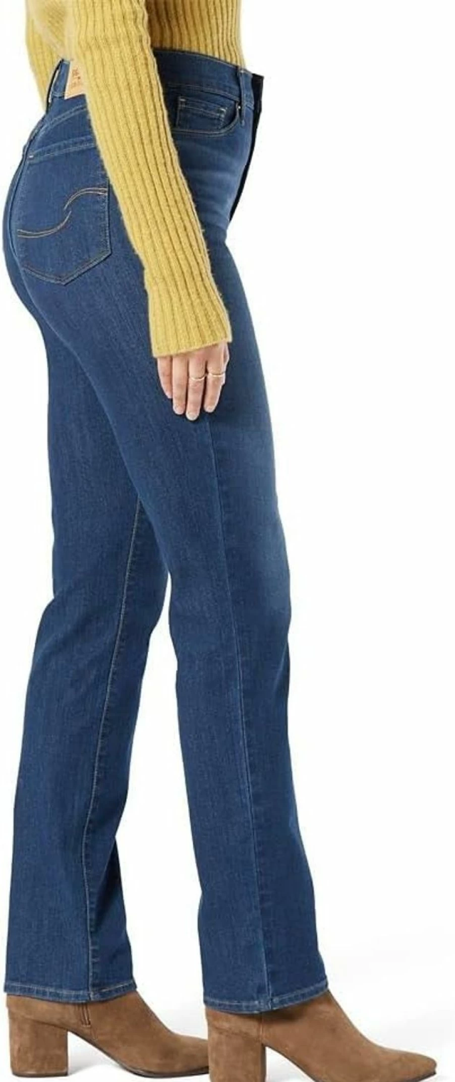 Signature by Levi Strauss & Co. Gold Label Women's High-Rise Straight Leg Jeans (Standard & Plus Sizes)