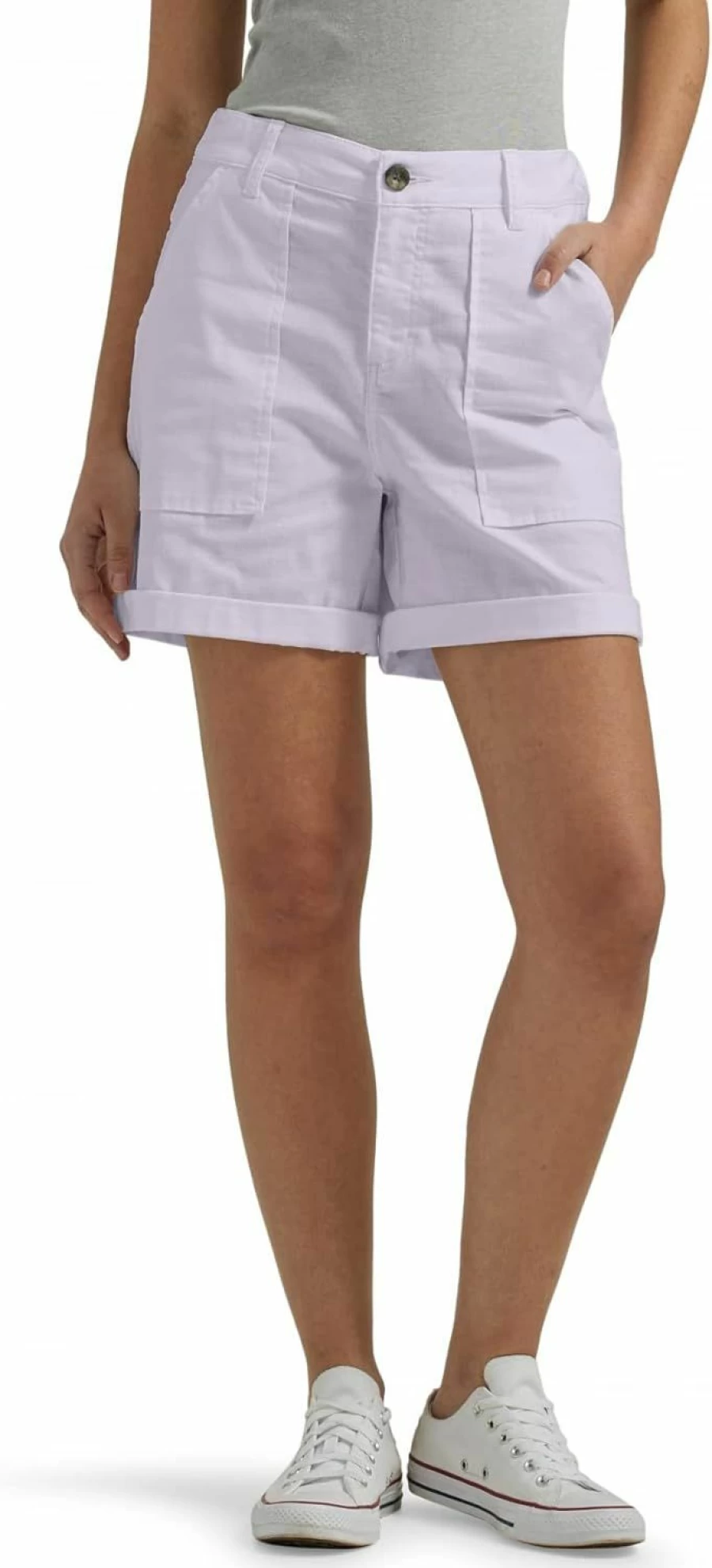 Lee Women's High Rise Relaxed Fit Rolled Denim Shorts - Legendary Comfort & Style