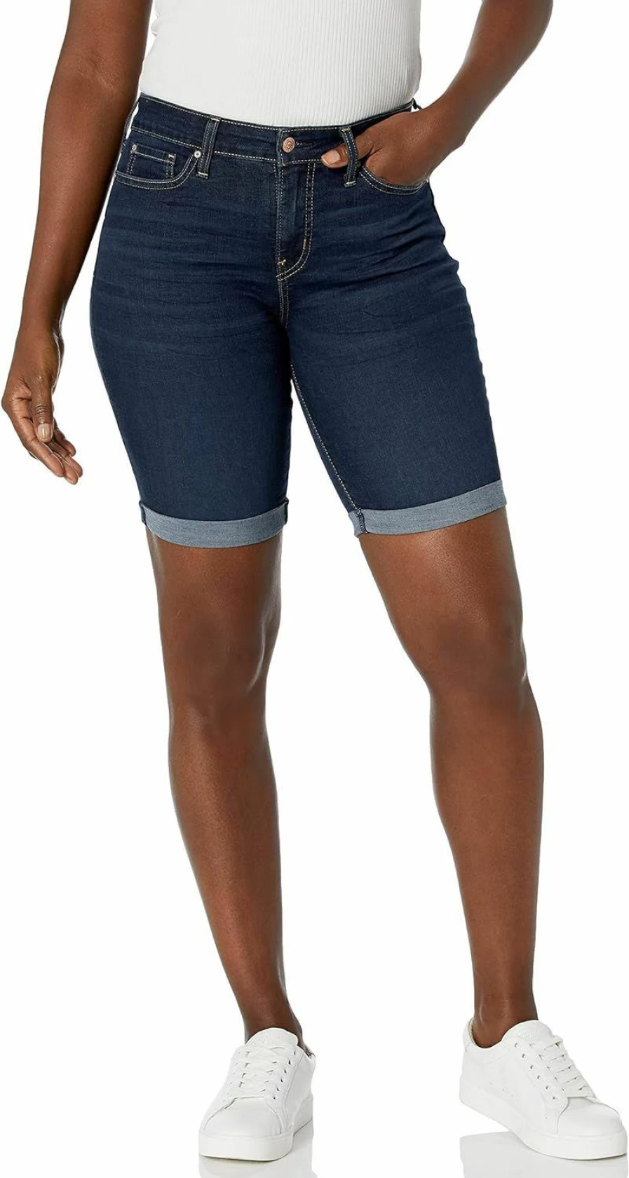 Signature by Levi Strauss & Co. Gold Label Women's Mid-Rise Bermuda Shorts - Plus Size Available