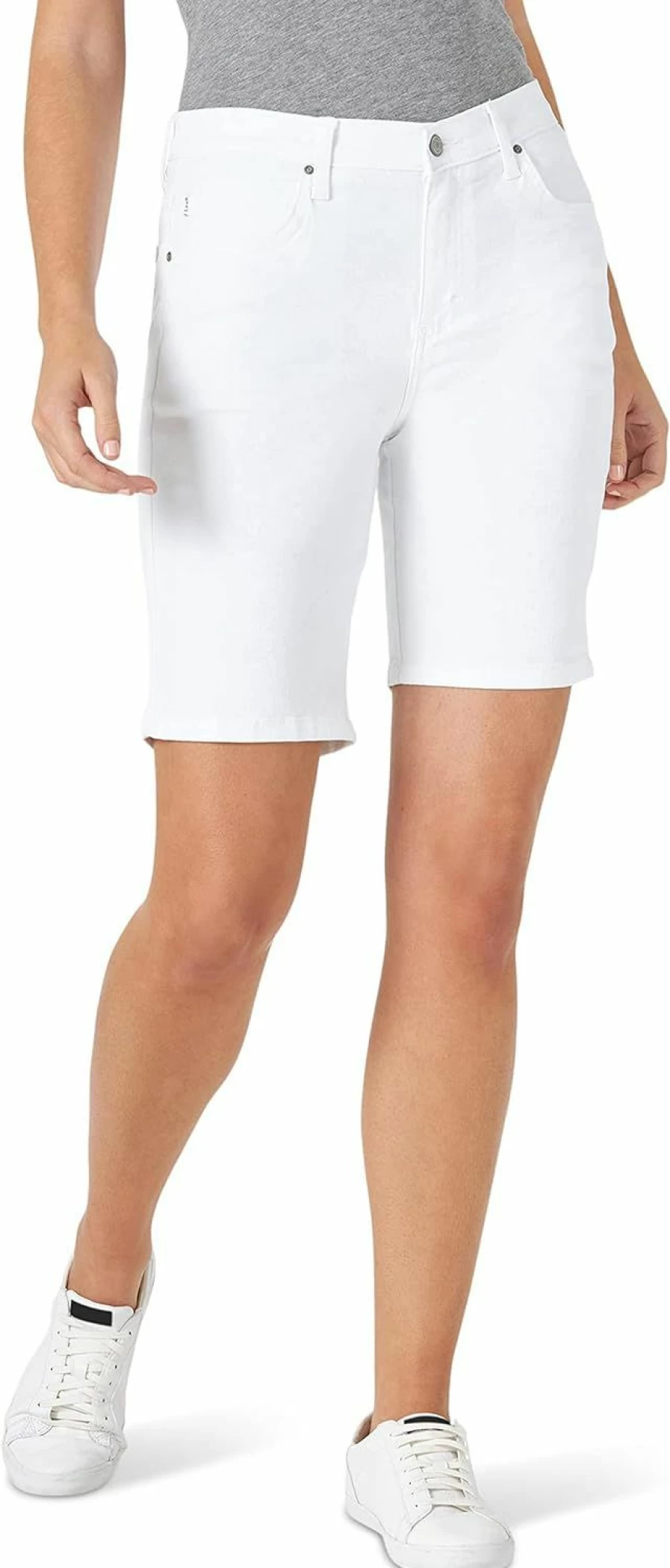 Lee Women's Comfort Stretch Bermuda Shorts - Relaxed Fit Denim Shorts for Women