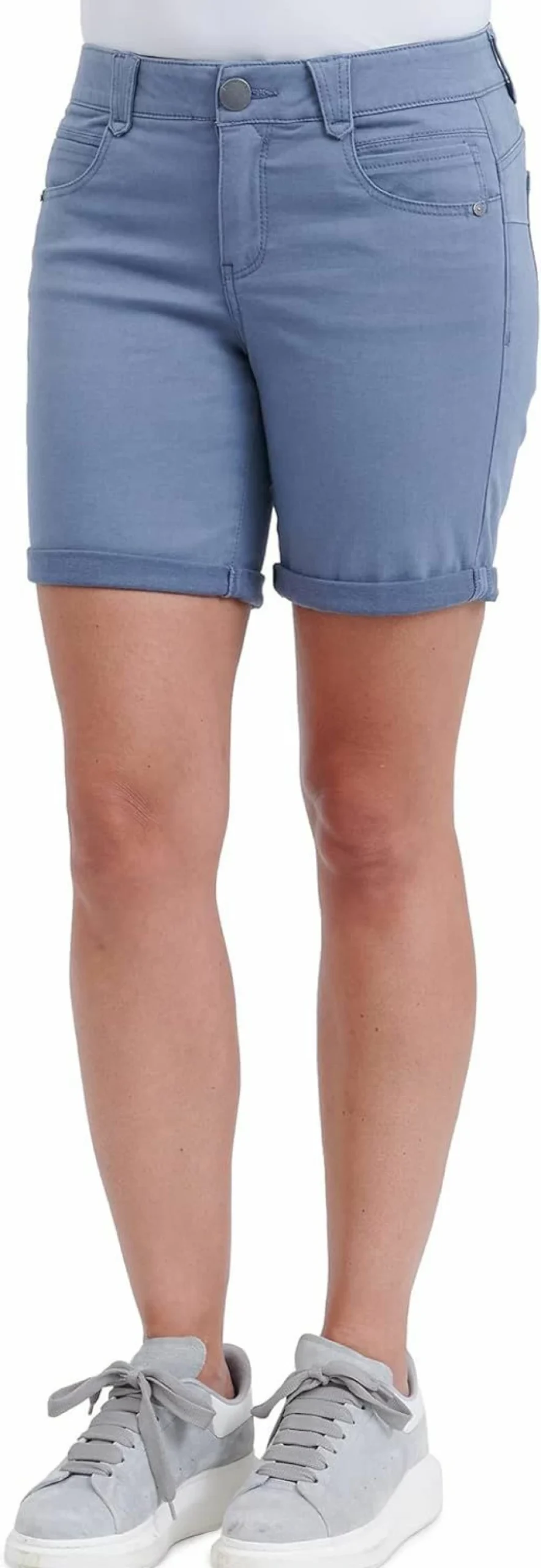 Democracy Women's High-Waisted Ab Shaping 7-Inch Shorts for Tummy Control