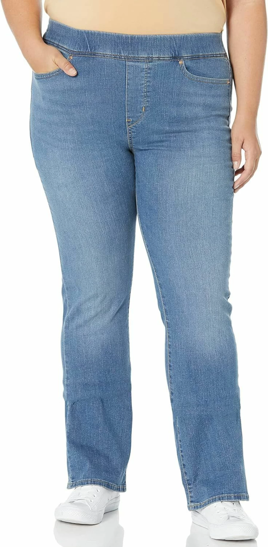 Signature by Levi Strauss & Co. Gold Label Women's Shaping Bootcut Pull-On Jeans (Plus Size Available)