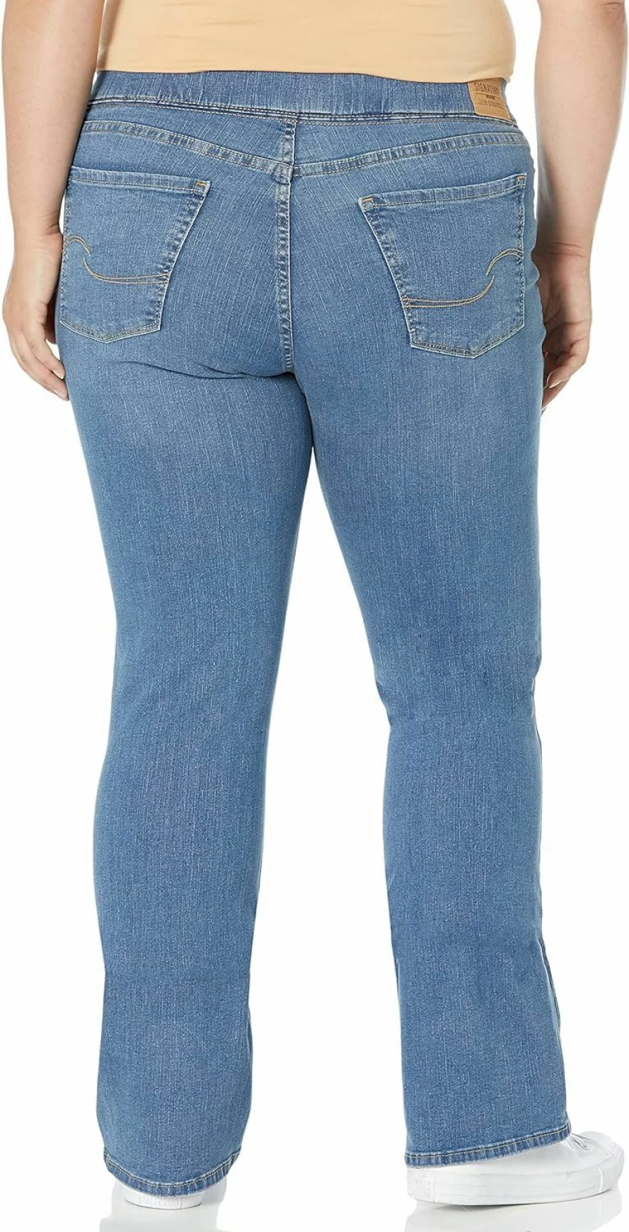 Signature by Levi Strauss & Co. Gold Label Women's Shaping Bootcut Pull-On Jeans (Plus Size Available)