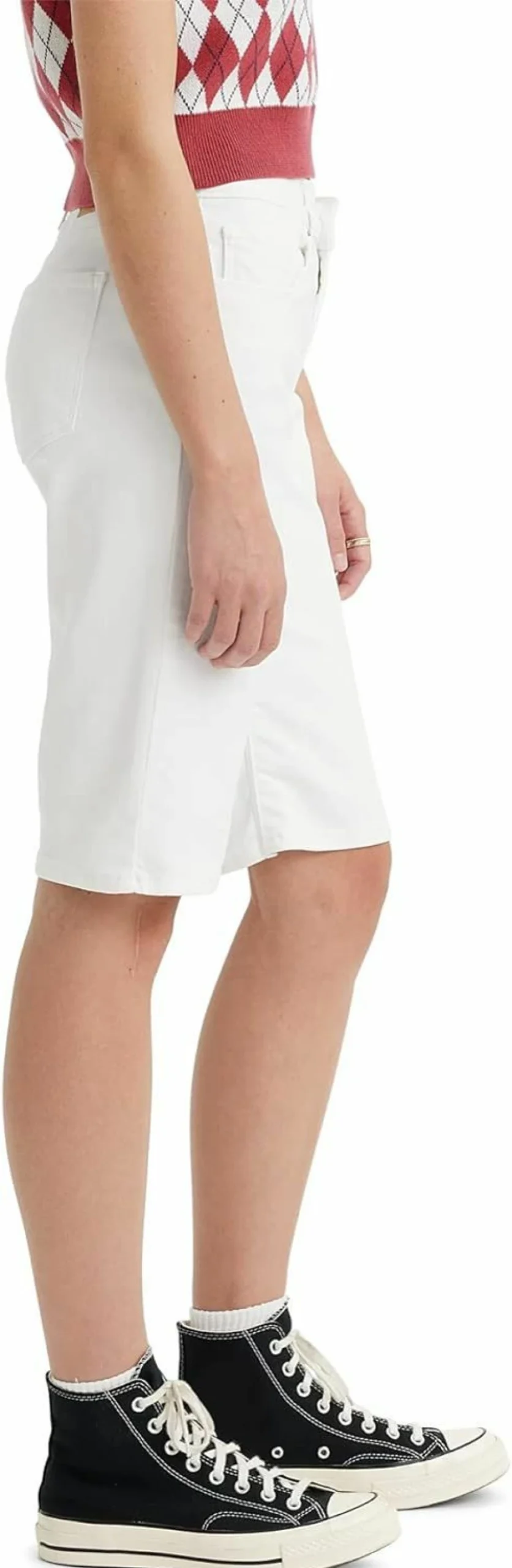 Levi's Women's High-Waisted Bermuda Shorts - Classic Denim Comfort for Summer