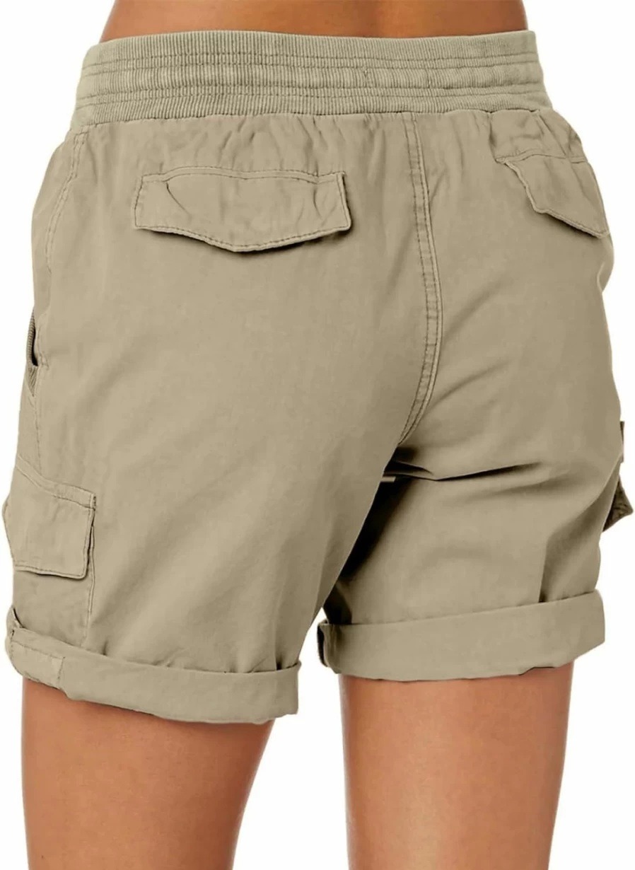Dokotoo Women's High Waist Casual Shorts with Pockets - Relaxed Fit Hiking Outdoor Summer Shorts S-XL 2024