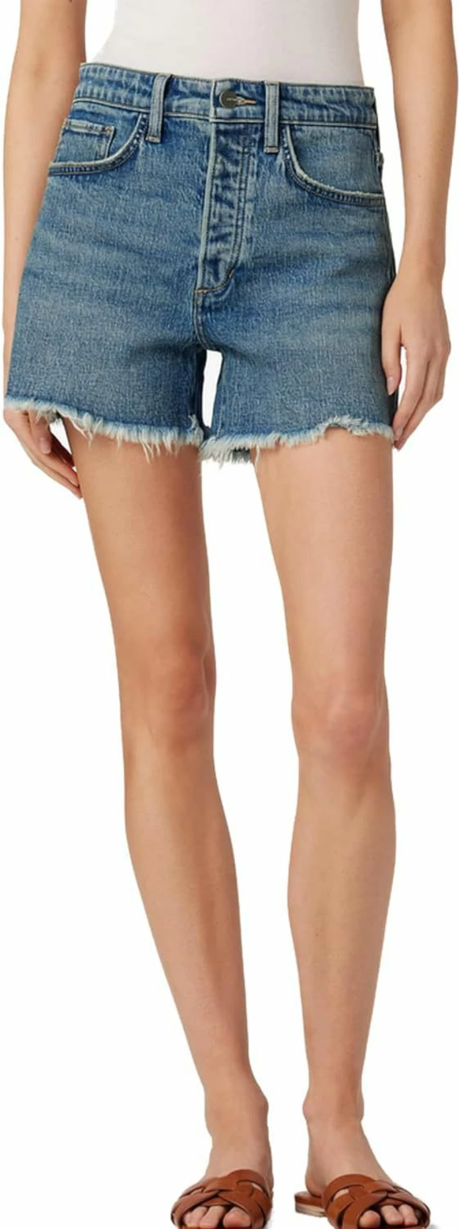 Joe's Jeans Women's The Emmy High-Rise Short - Classic Denim Shorts for Women